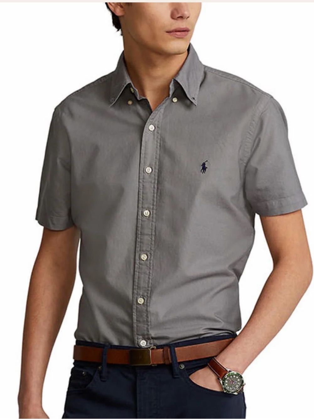 Polo Ralph Lauren Classic Fit Oxford Shirt Short-Sleeve Button-